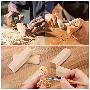 Amazon.com: 7 Pcs Basswood Blocks for Carving & Whittling